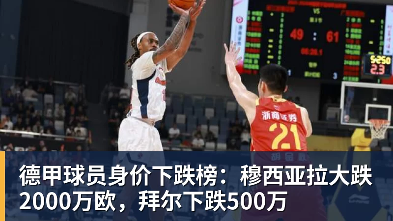 华体会体育德甲球员身价下跌榜：穆西亚拉大跌2000万欧，拜尔下跌500万